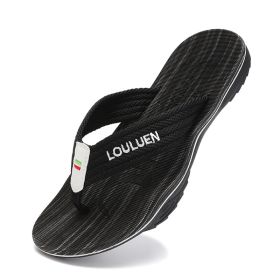 Men's slippers; fashion anti-slip flip-flops; and outdoor men's sandals and slippers. (colour: red, size: 43)