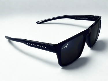 Alexander Premium Sport Polarized Sunglasses (Color: Jet Black)