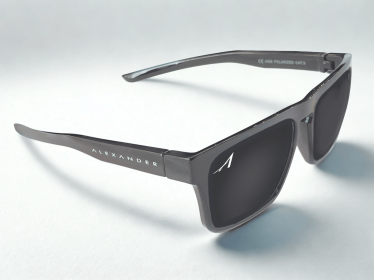 Alexander Premium Sport Polarized Sunglasses (Color: Clear Grey)