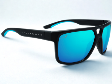 Alexander Sport XL Polarized Sunglasses (Color: Light Blue)